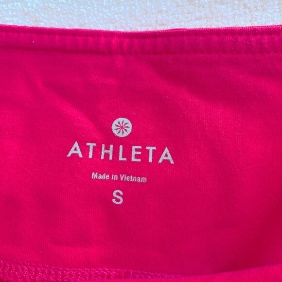 Athleta Bright Pink Mid-Rise Capri Length Leggings Size S - Picture 4 of 10